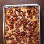 Crispy bacon pieces.