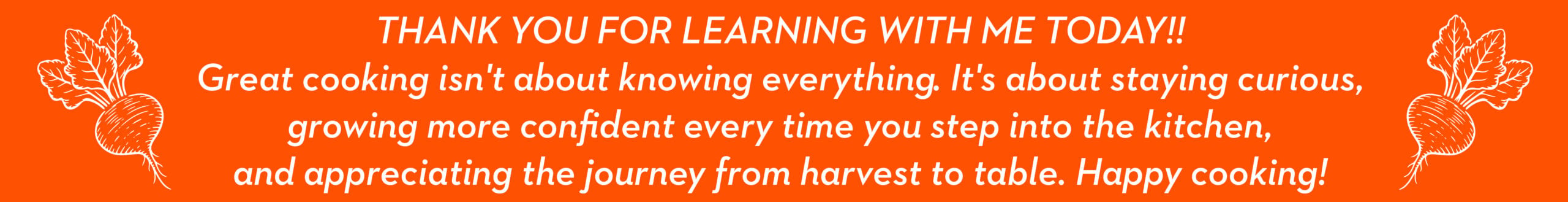 Thank you for learning with me banner.